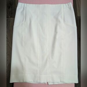 EUC•BCBGMAXAZRIA Pencil Skirt•White 🤍• XS